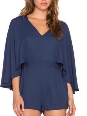 BCB GMaxAzria Navy Open-Back Dress with Keyhole Detail